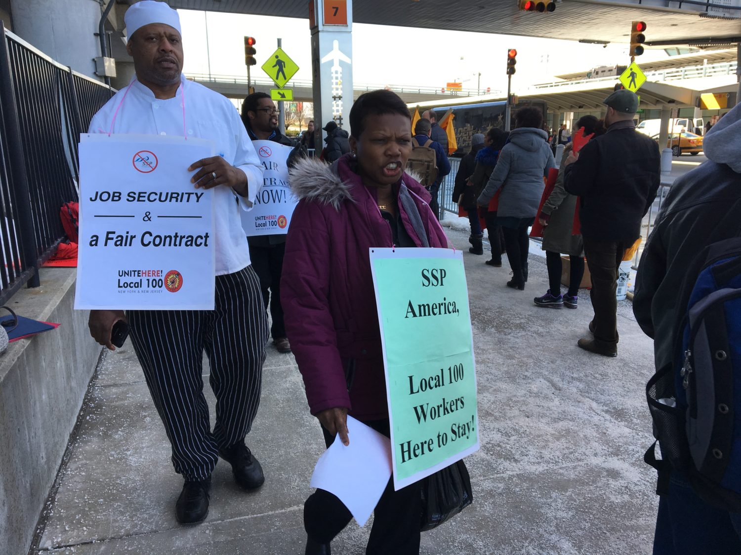 JFK Workers Rally for a Fair Contract and Job Security UNITE HERE