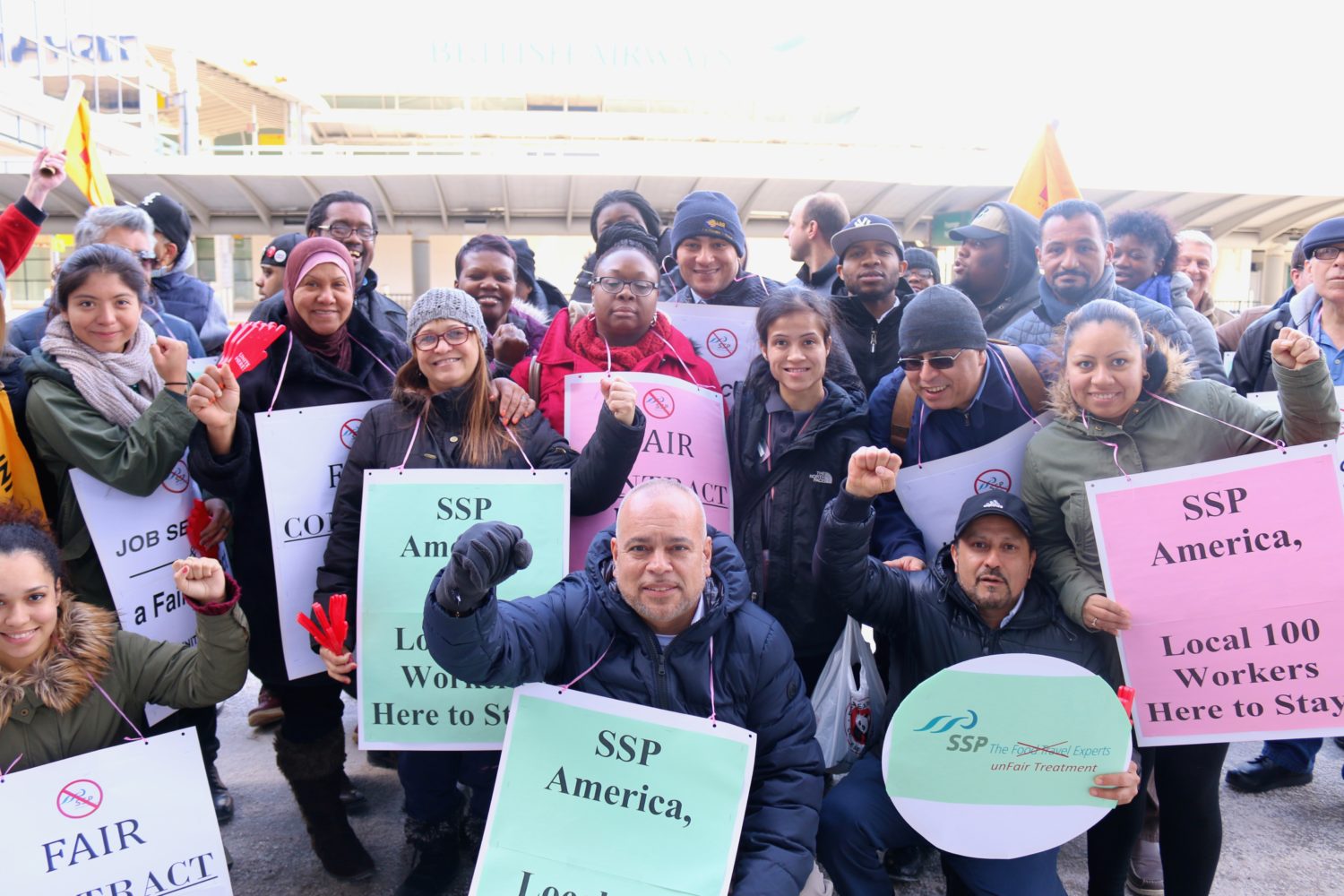 JFK Workers Rally for a Fair Contract and Job Security UNITE HERE